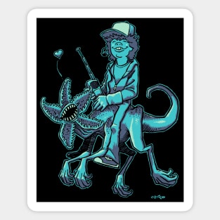 Dustin & Demogorgon! Sticker